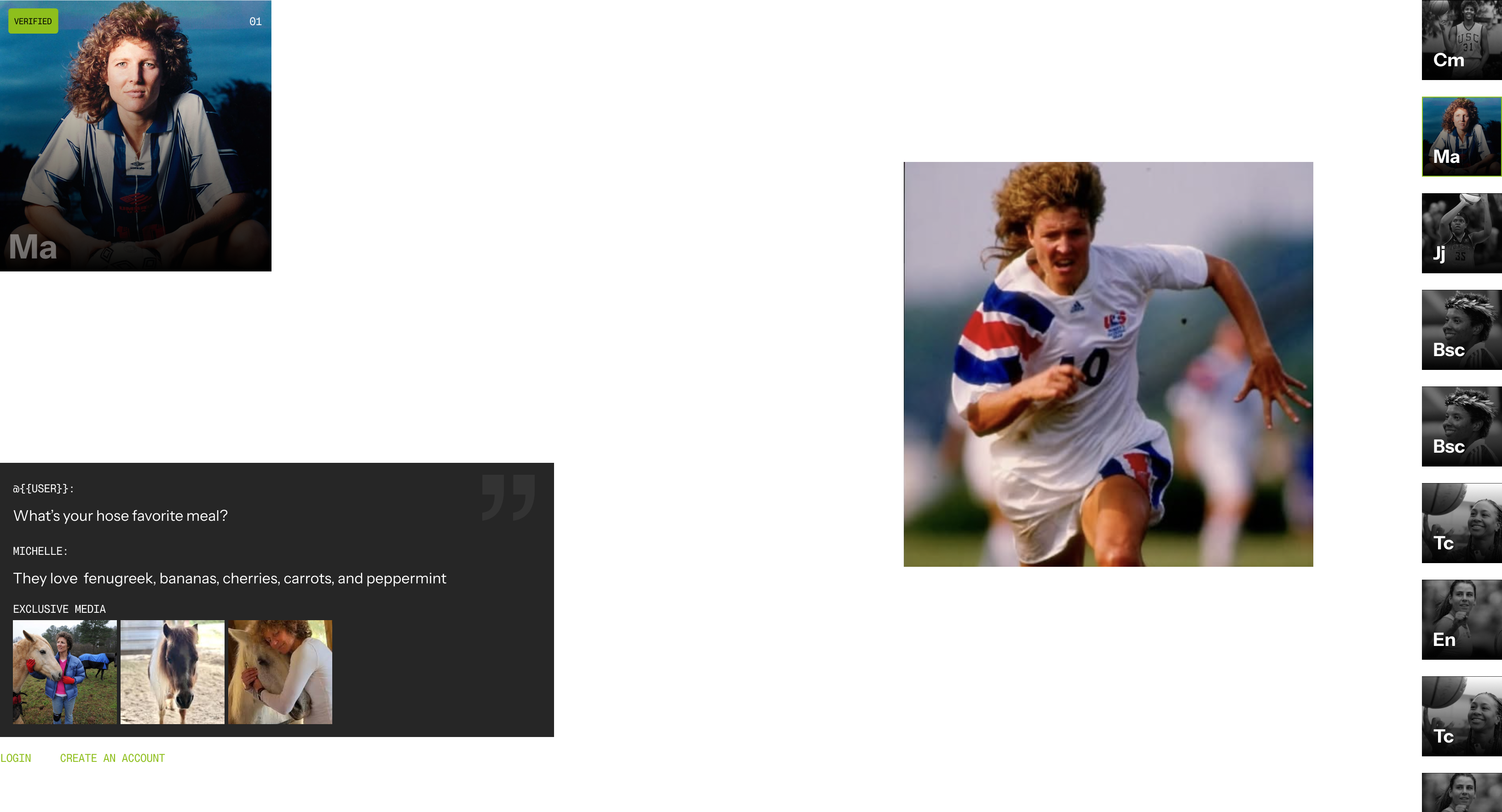InHerElement athlete profile