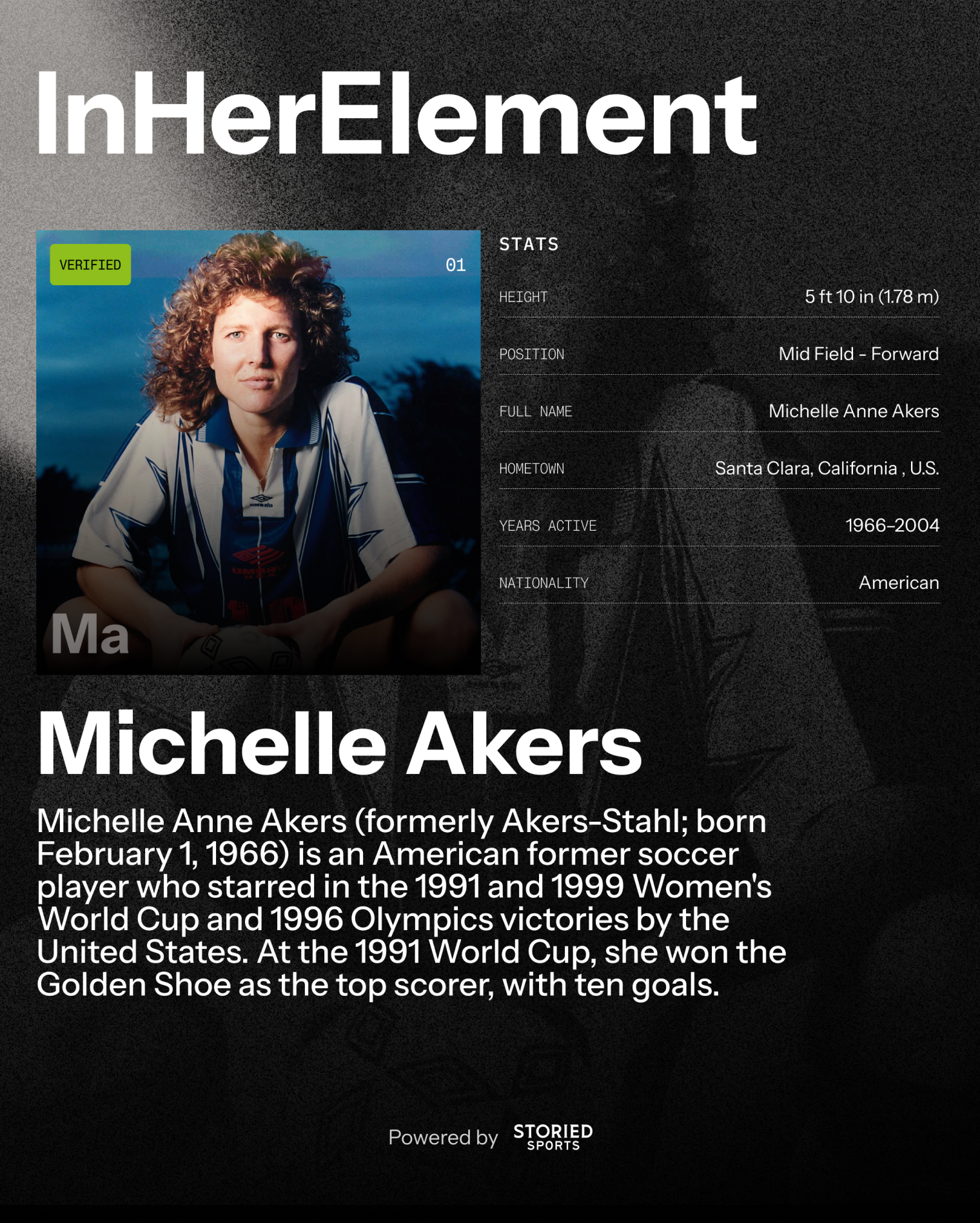 In Her Element athlete profile